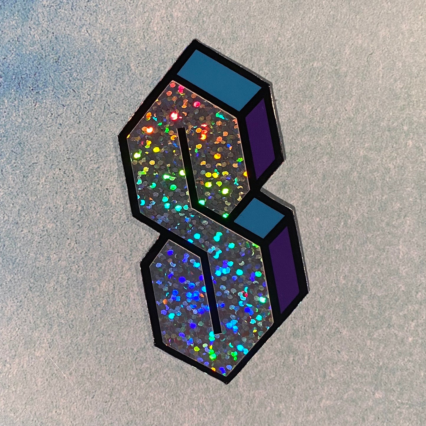 90s Forever glitter vinyl sticker