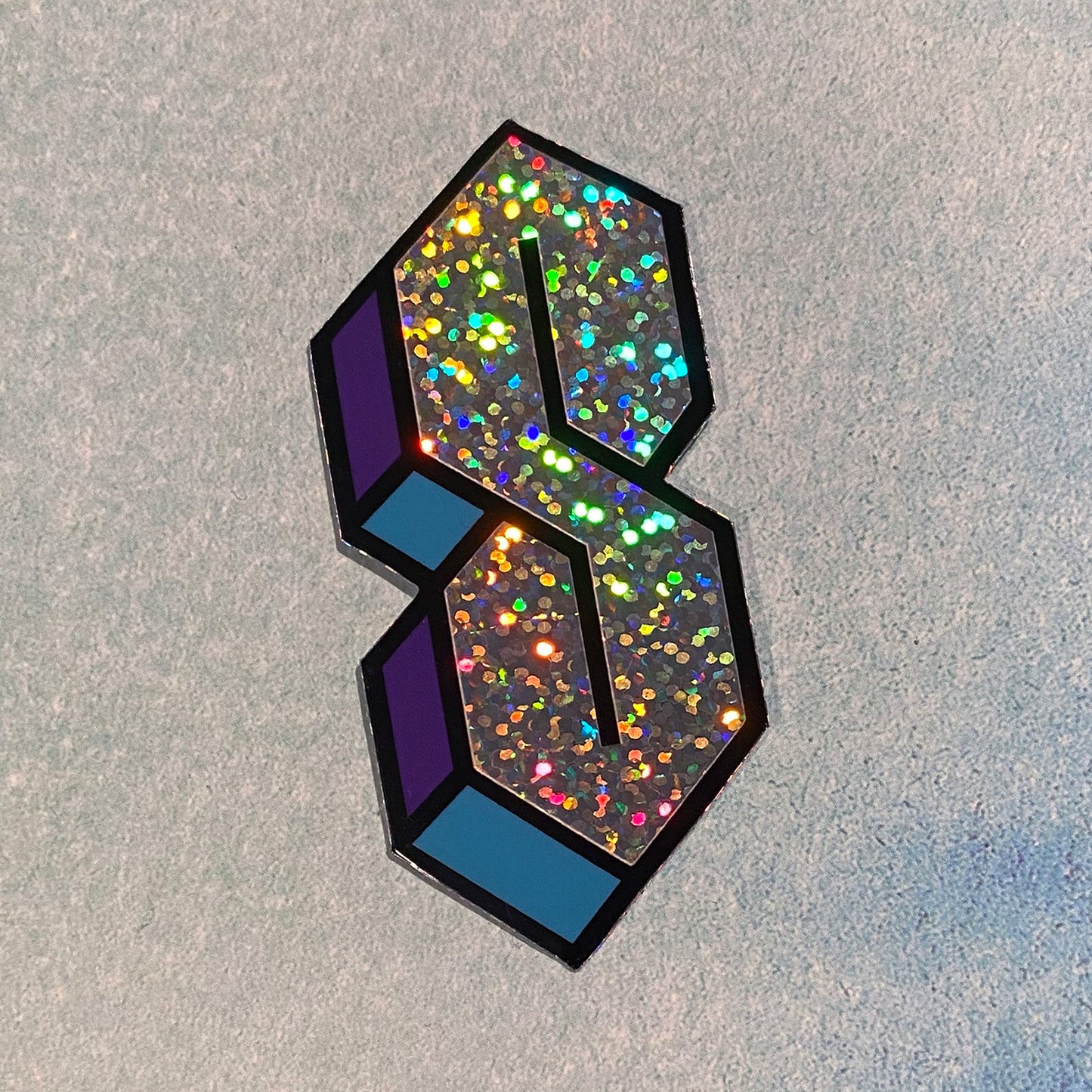 90s Forever glitter vinyl sticker