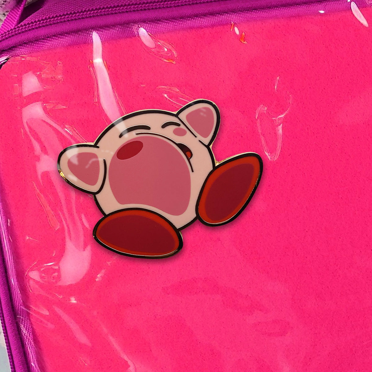 Kirby Squish 1.5" Hard Enamel Pin