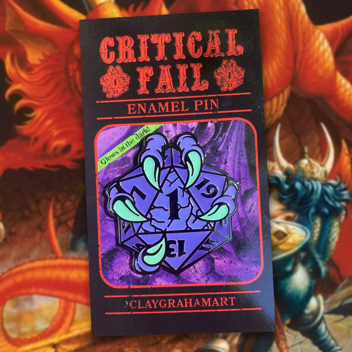 Critical Fail 1.5" Hard Enamel Pin