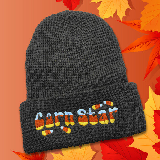 Corn Star waffle beanie