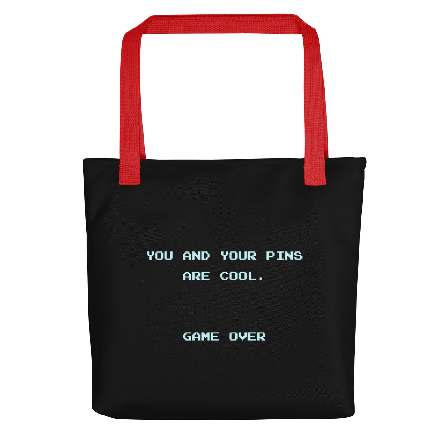 Camp Pixel Lake Pinventory tote bag