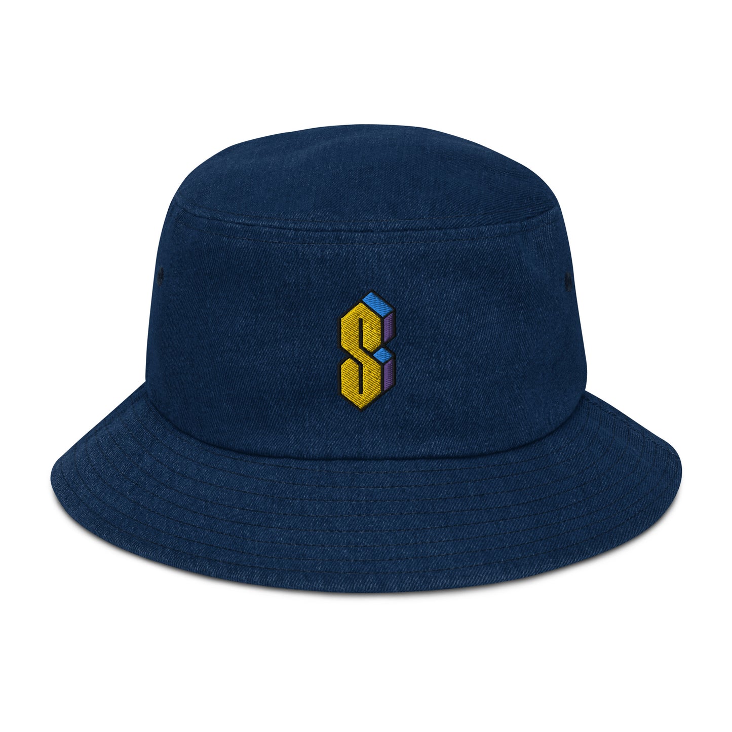 90s S denim bucket hat