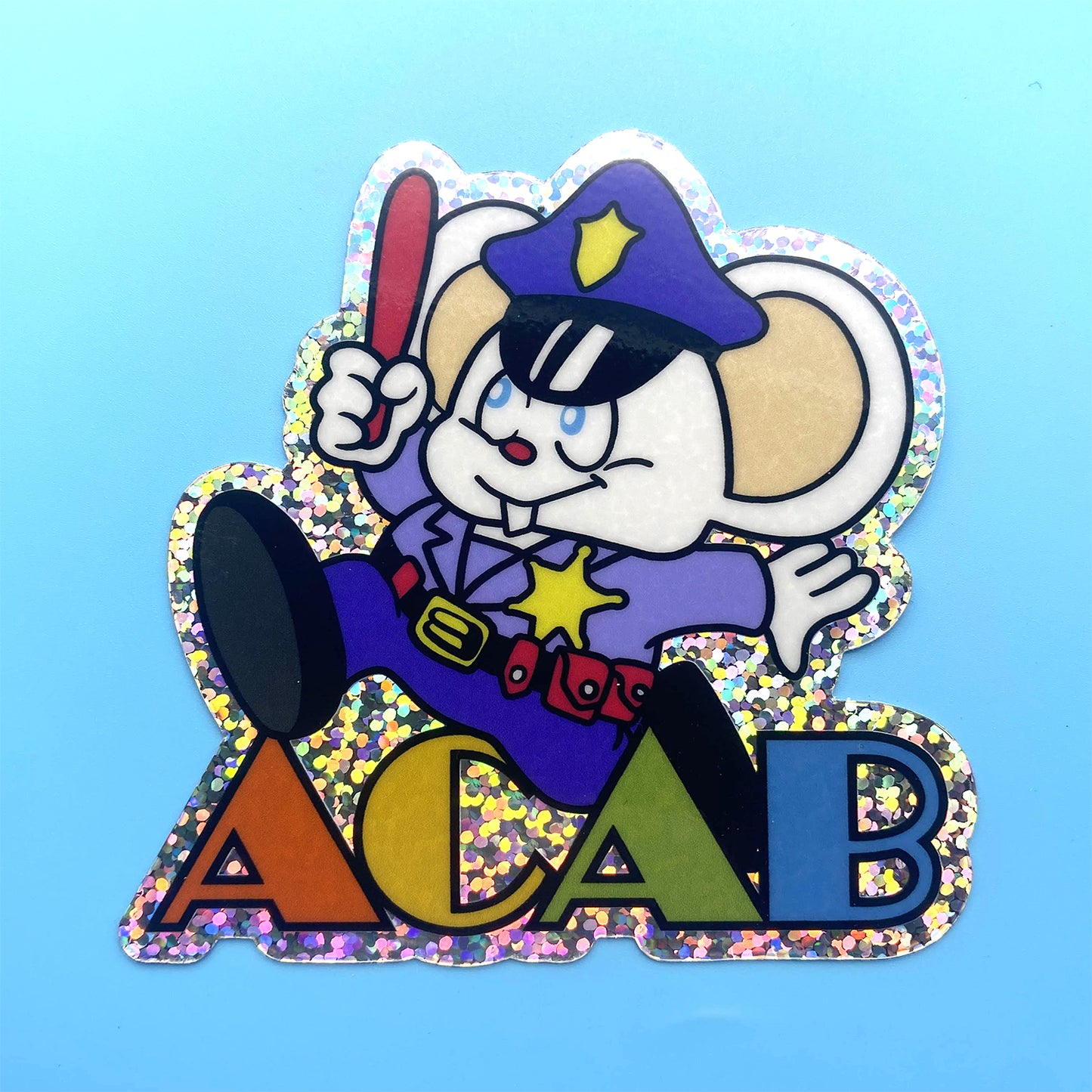 ACAB MAPPY glitter vinyl sticker