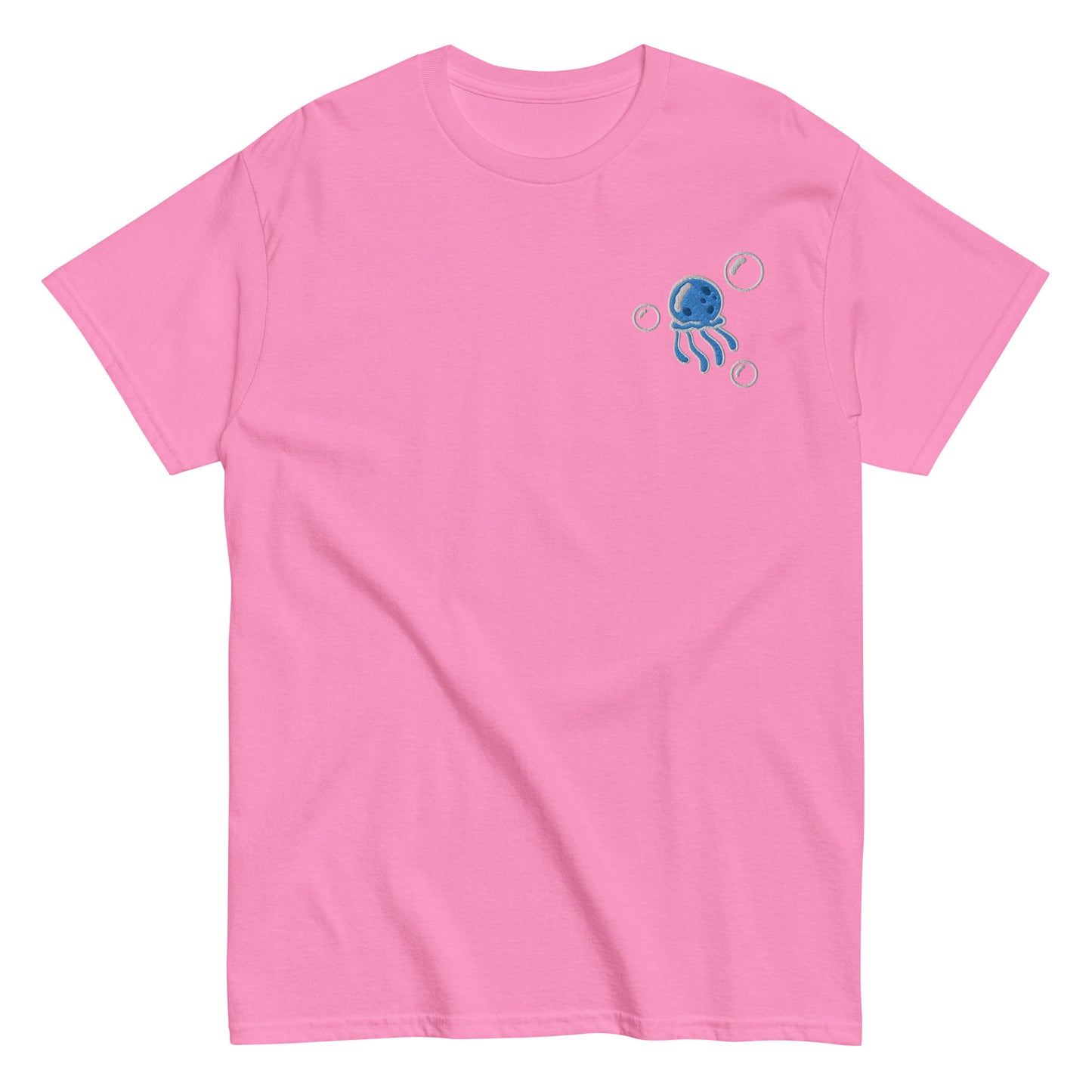 Jellyfish BLUE embroidered t-shirt