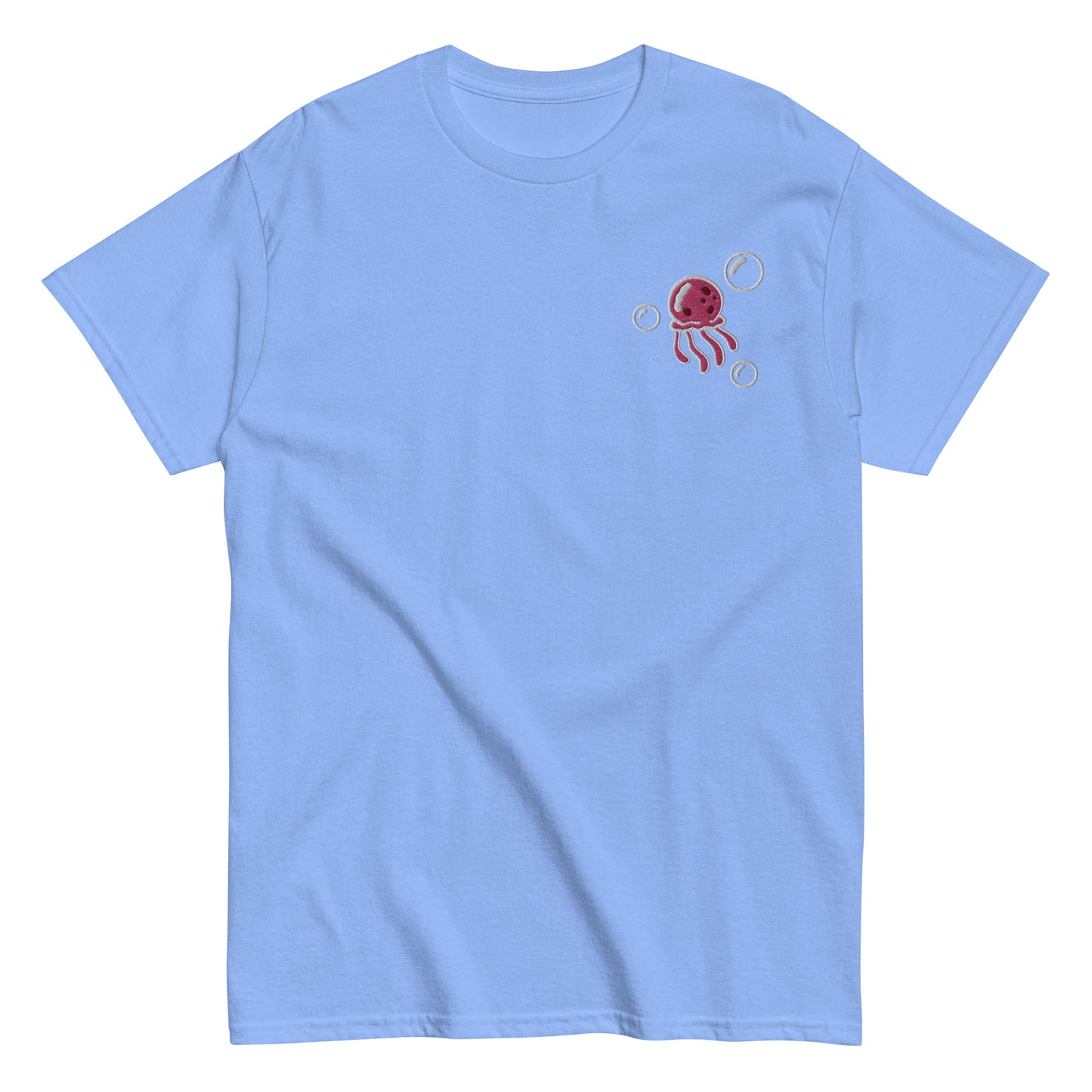 Jellyfish PINK embroidered t-shirt