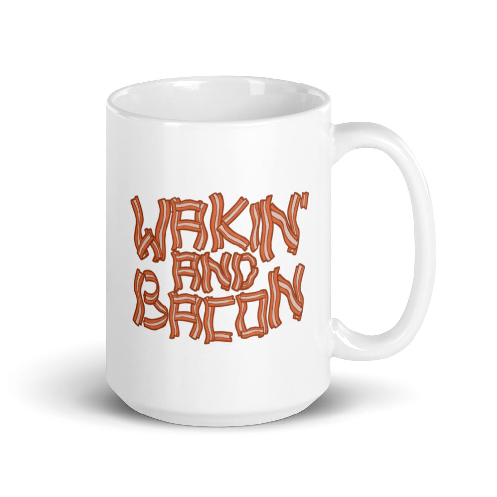 Wakin' & Bacon ceramic mug
