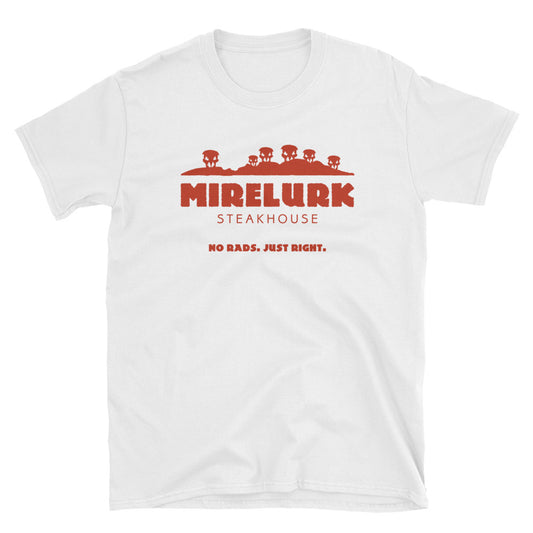 Wasteland Dining Mirelurk Steakhouse t-shirt