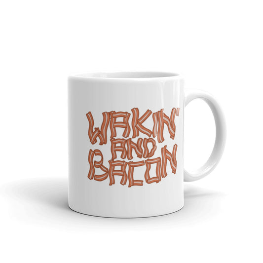 Wakin' & Bacon ceramic mug