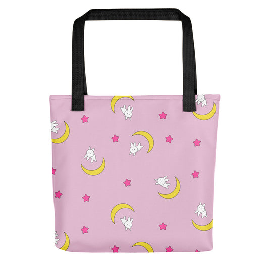 Sleeper Moon allover print tote bag