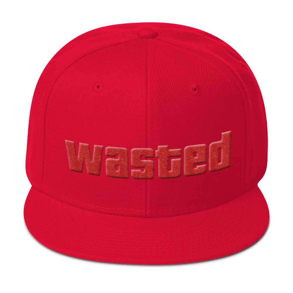 Wasted snapback hat