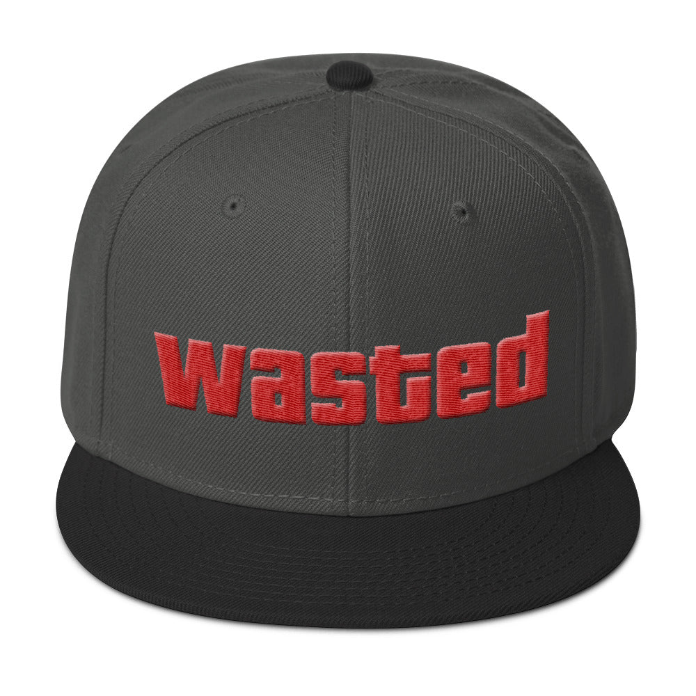 Wasted snapback hat