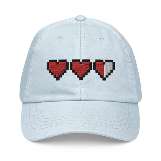 Pixel Heart pastel dad hat