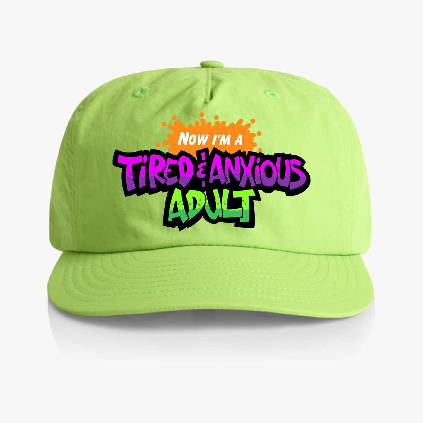 Tired & Anxious Adult retro "surf" cap