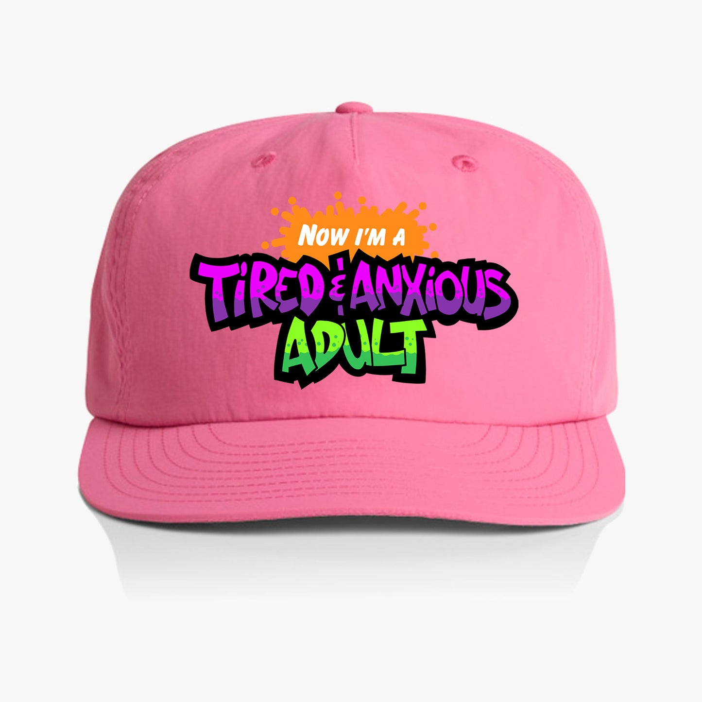 Tired & Anxious Adult retro "surf" cap