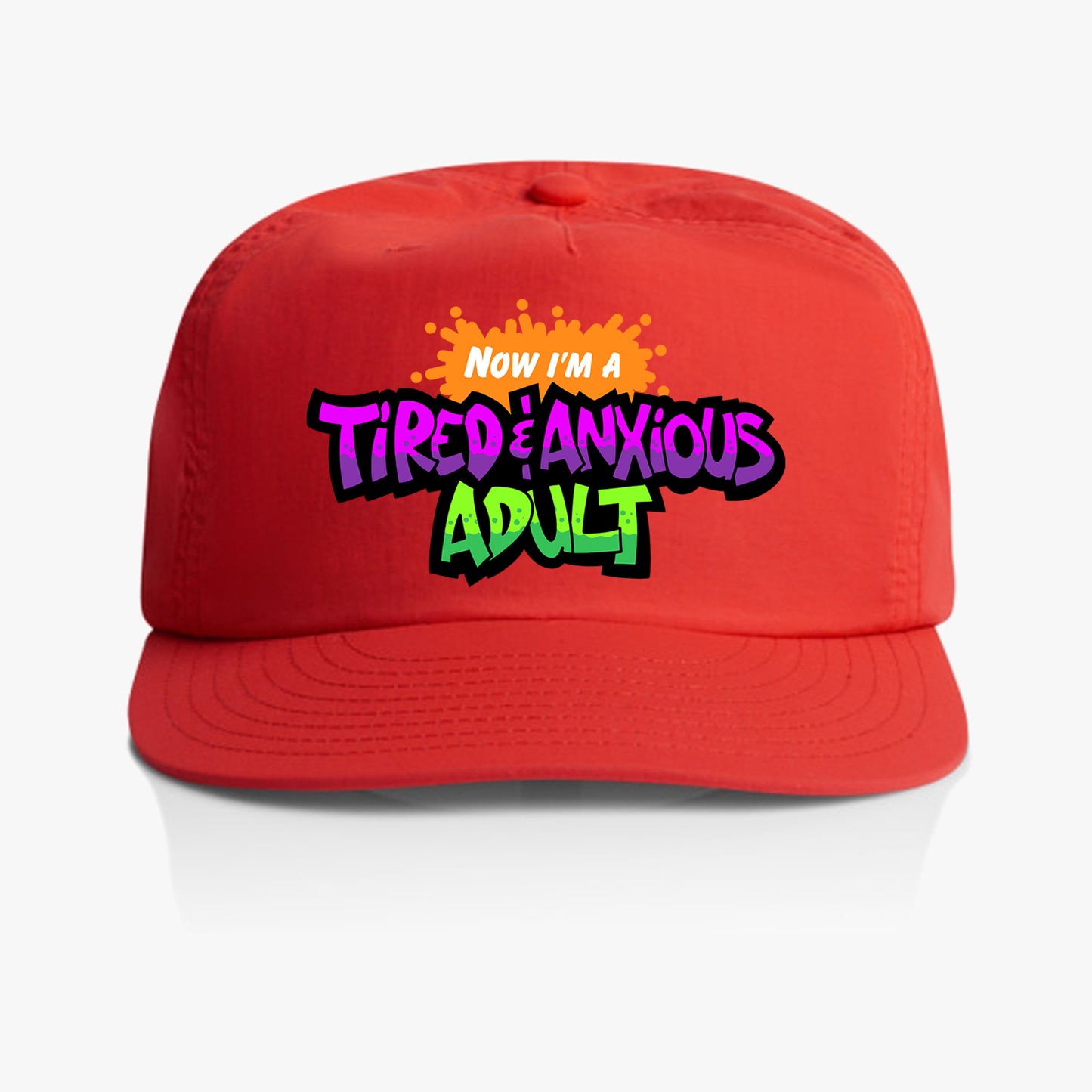 Tired & Anxious Adult retro "surf" cap