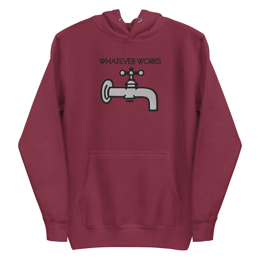 Whatever Works embroidered hoodie